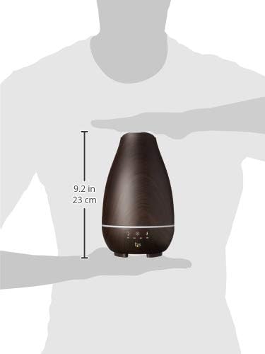 HealthSmart 500ML Essential Oil Diffuser for Large Rooms, Cool Mist Humidifier and Aromatherapy Diffuser, Adjustable Timer, Mist Mode and 7 LED Light Colors, White (Pack of 1)