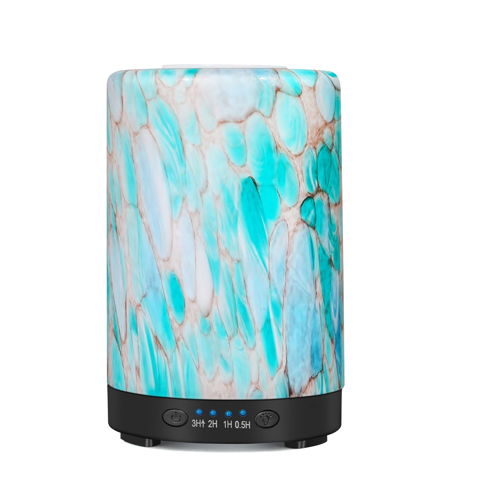 Essential Oil Diffuser 120ML Metal Aromatherapy Diffuser with Timer, Cool Mist Humidifier with Auto Shut-Off & 7 Color Lights for Home Office Spa (Tree)