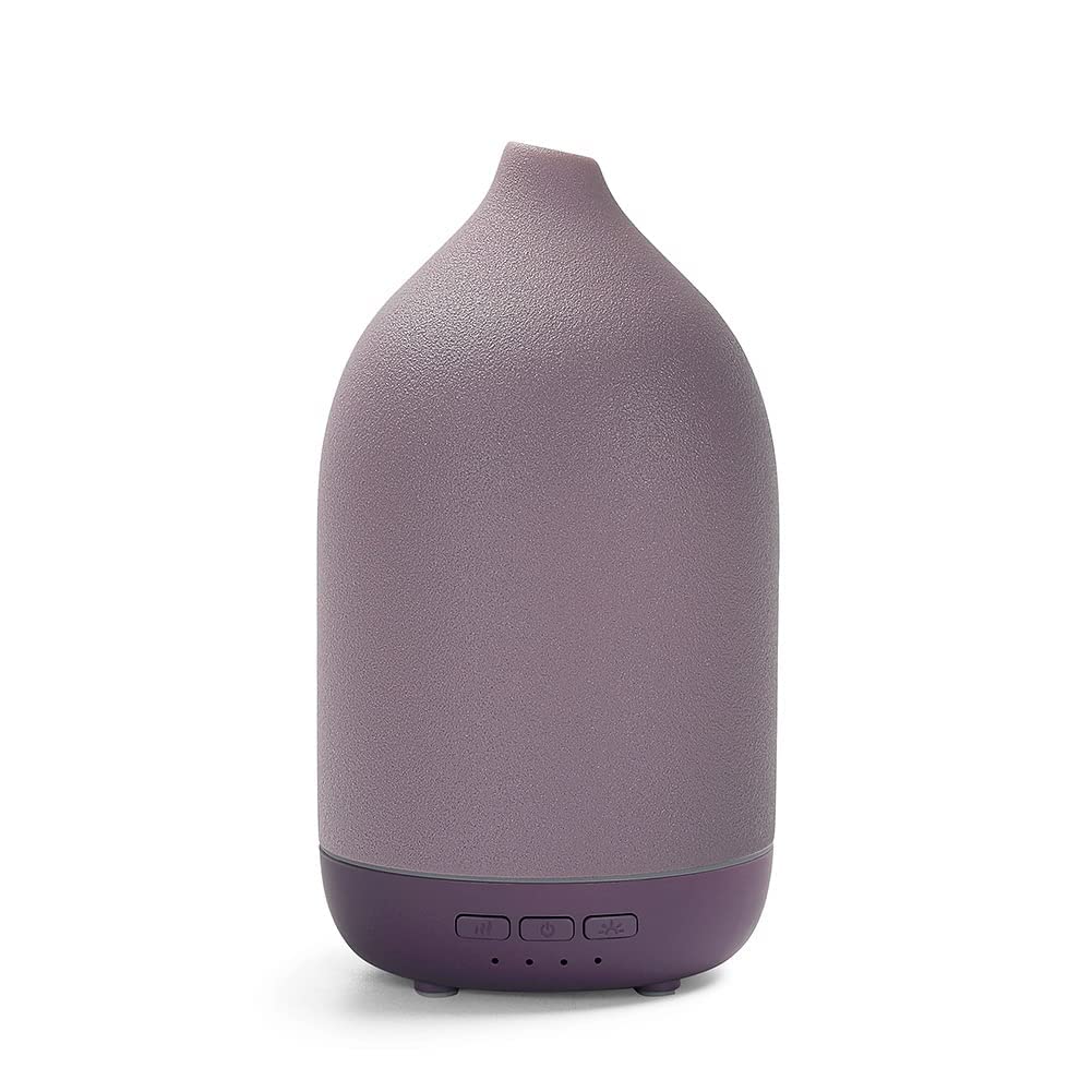 Essential Oil Diffusers, Aromatherapy Diffuser for Essential Oils, 100ml Ceramic Oil Diffusers for Large Room - 5 Timers, Warm Ambient Light, Auto-Off