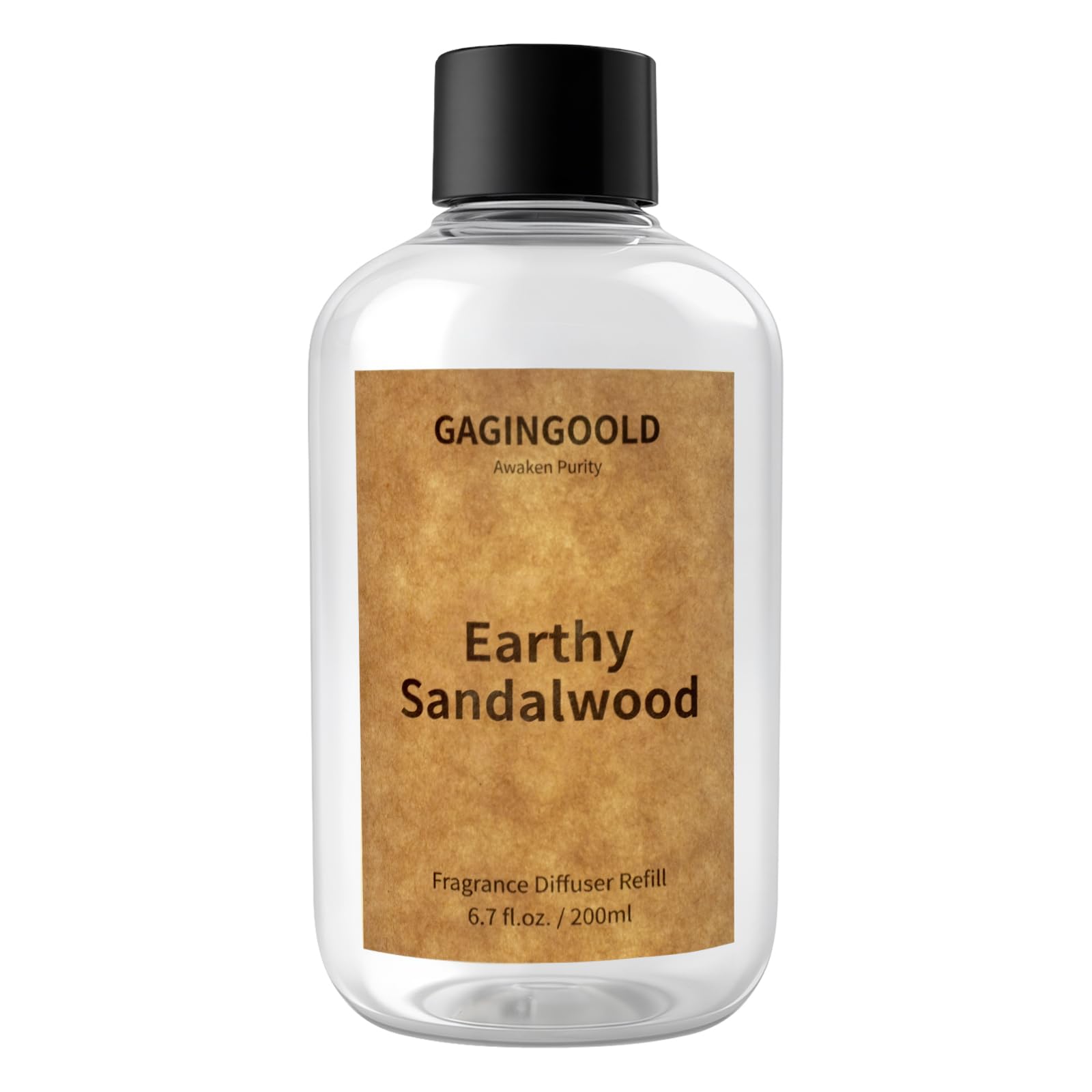 Reed Diffuser, 4 oz Earthy Sandalwood Scent Diffuser with 7 Sticks, Long Lasting Reed diffusers for Home, Elegant Fragrance for Bathroom Bedroom Office Decor, Air Fresh