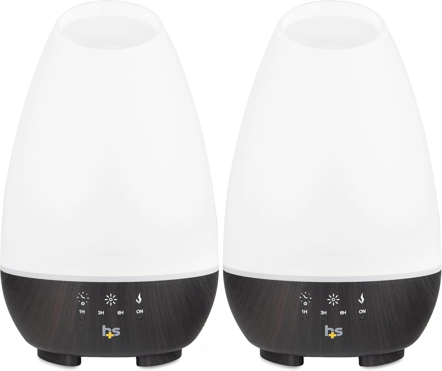 HealthSmart 500ML Essential Oil Diffuser for Large Rooms, Cool Mist Humidifier and Aromatherapy Diffuser, Adjustable Timer, Mist Mode and 7 LED Light Colors, White (Pack of 1)