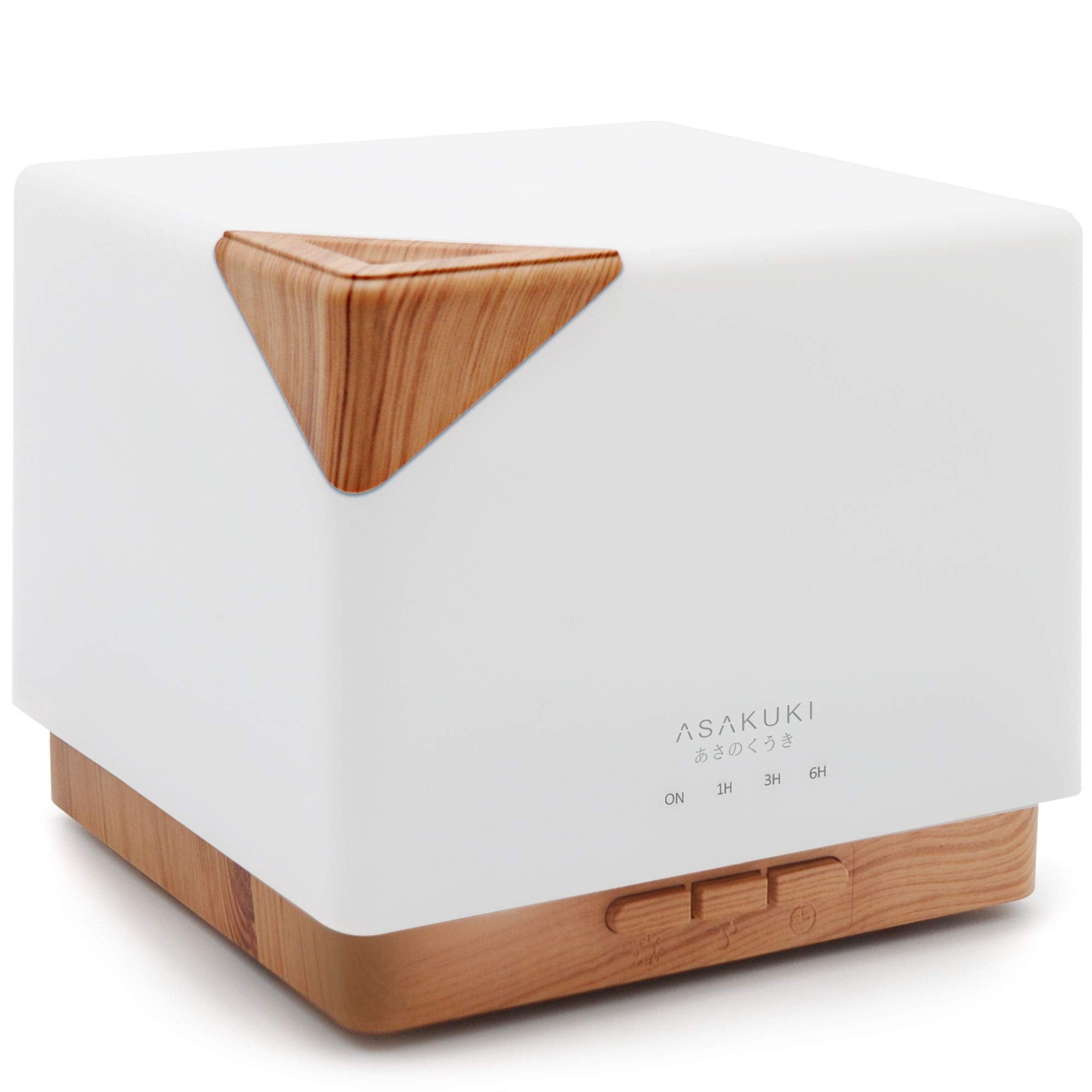 ASAKUKI 700 ml Premium Essential Oil Diffuser, 5 in 1 Ultrasonic Aromatherapy Fragrant Oil Vaporizer Humidifier, Timer and Auto-Off Safety Switch, 7 LED Light Colors, Valentine's Day Gift