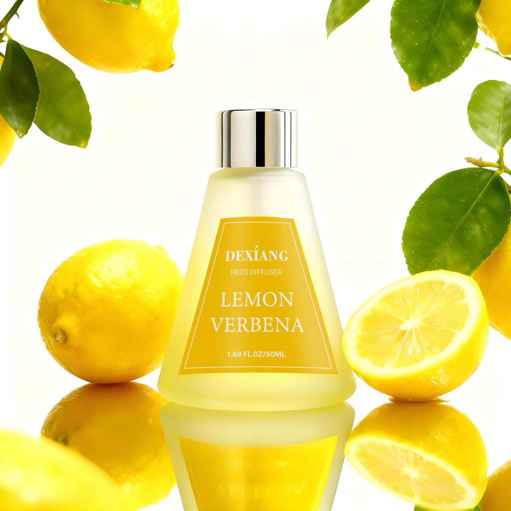 Reed Diffuser Set of 3 Packs, Lemon Verbena/Rose/red Berry, Oil Diffuser Reed Diffuser for for Home, Bathroom, Office Decor 1.7 Fl.oz, Total 5.1Oz