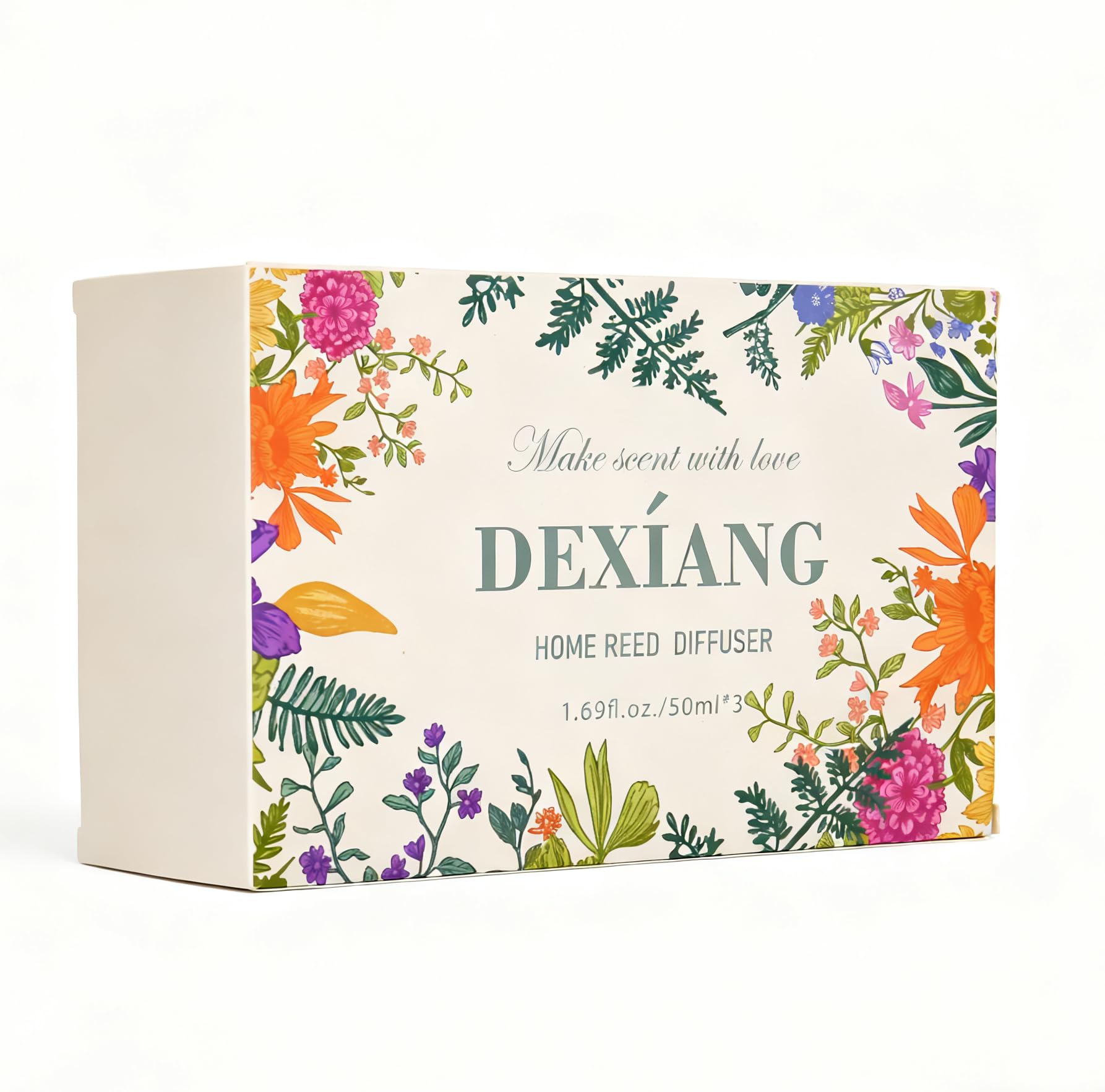 Reed Diffuser Set of 3 Packs, Lemon Verbena/Rose/red Berry, Oil Diffuser Reed Diffuser for for Home, Bathroom, Office Decor 1.7 Fl.oz, Total 5.1Oz