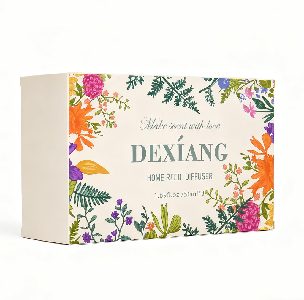 Reed Diffuser Set of 3 Packs, Lemon Verbena/Rose/red Berry, Oil Diffuser Reed Diffuser for for Home, Bathroom, Office Decor 1.7 Fl.oz, Total 5.1Oz