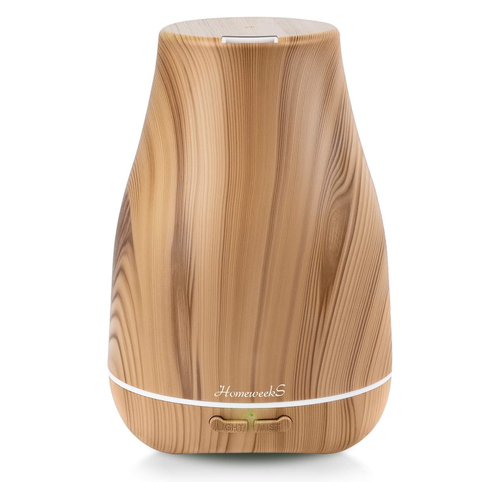 Homeweeks Diffusers, 100ml Colorful Essential Oil Diffuser with Adjustable Mist Mode, Auto Off Aroma for Bedroom/Office/Trip (100 ML 1 Pack)