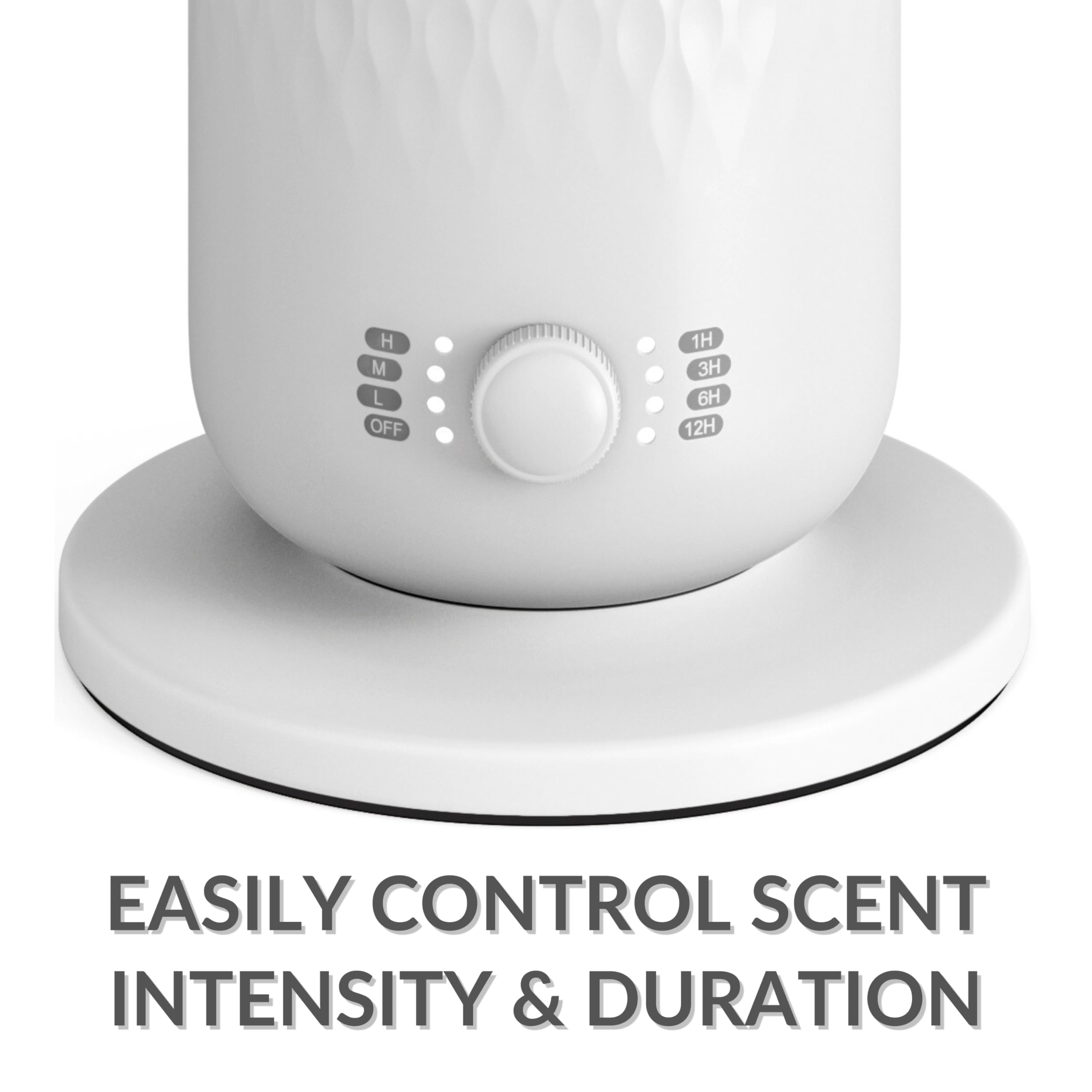 The AirScent Waterless Diffuser - Cold Air Scent Diffuser Oil Machine for Homes Offices Hotels and Spas - Aromatherapy Diffuser for Aesthetic Scenting - White - 4.05 Oz - Fragrance Oil Not Included