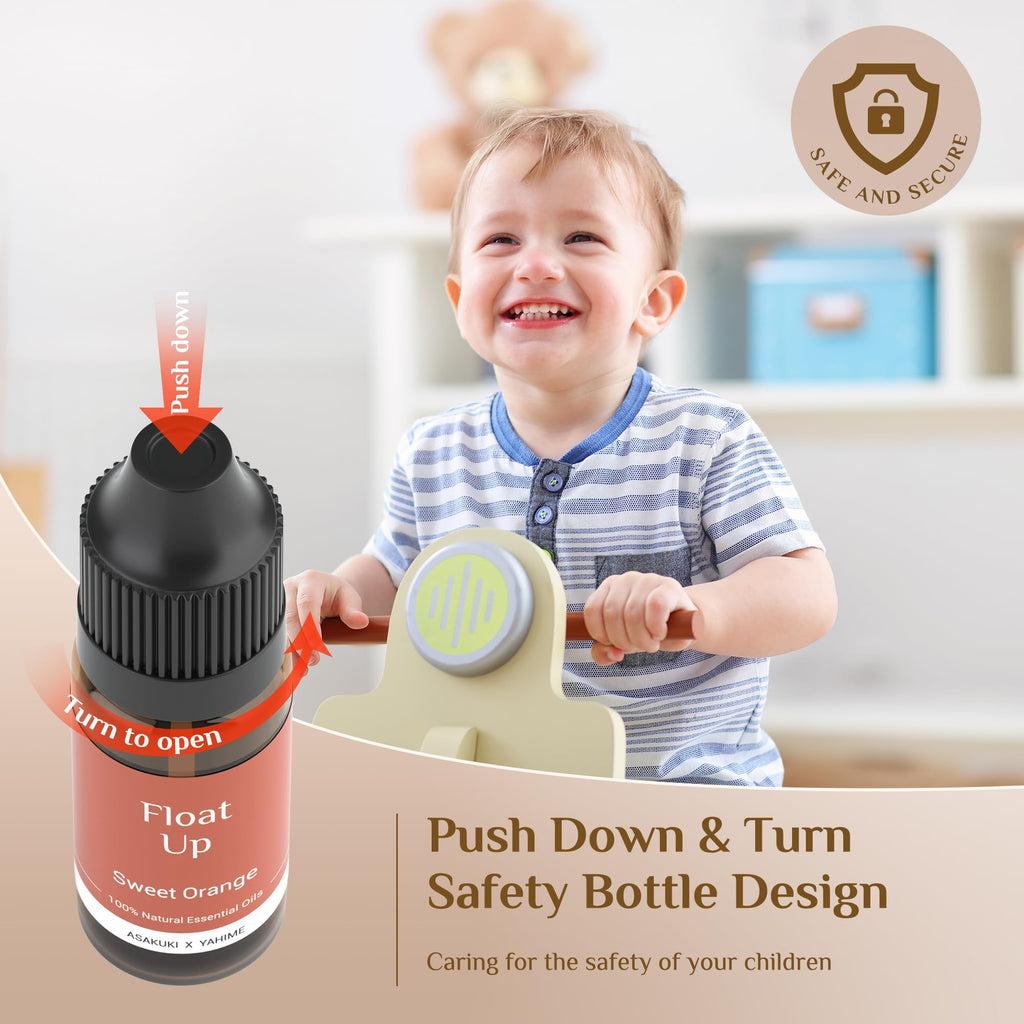 ASAKUKI 700 ml Premium Essential Oil Diffuser, 5 in 1 Ultrasonic Aromatherapy Fragrant Oil Vaporizer Humidifier, Timer and Auto-Off Safety Switch, 7 LED Light Colors, Valentine's Day Gift