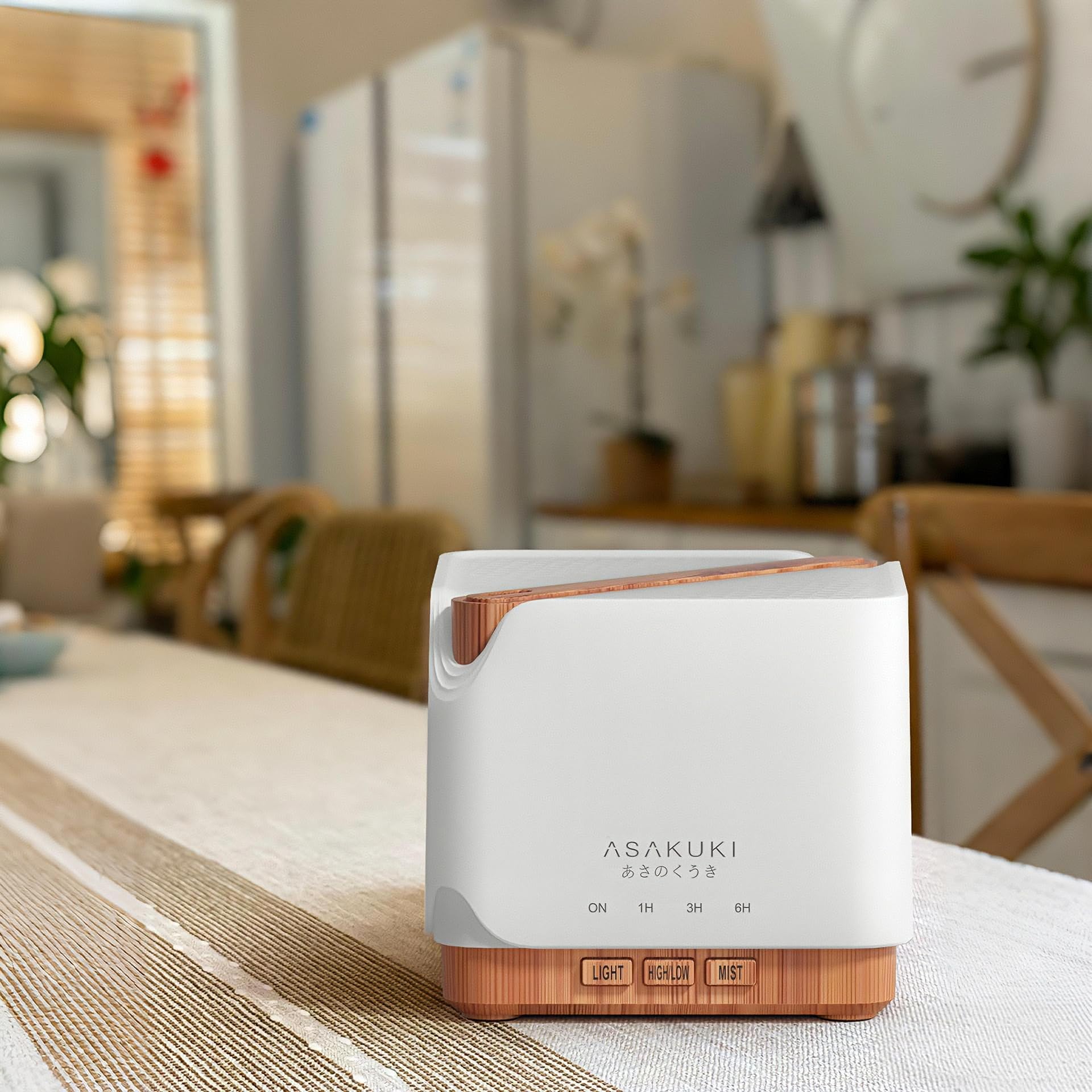 ASAKUKI 700 ml Premium Essential Oil Diffuser, 5 in 1 Ultrasonic Aromatherapy Fragrant Oil Vaporizer Humidifier, Timer and Auto-Off Safety Switch, 7 LED Light Colors, Valentine's Day Gift