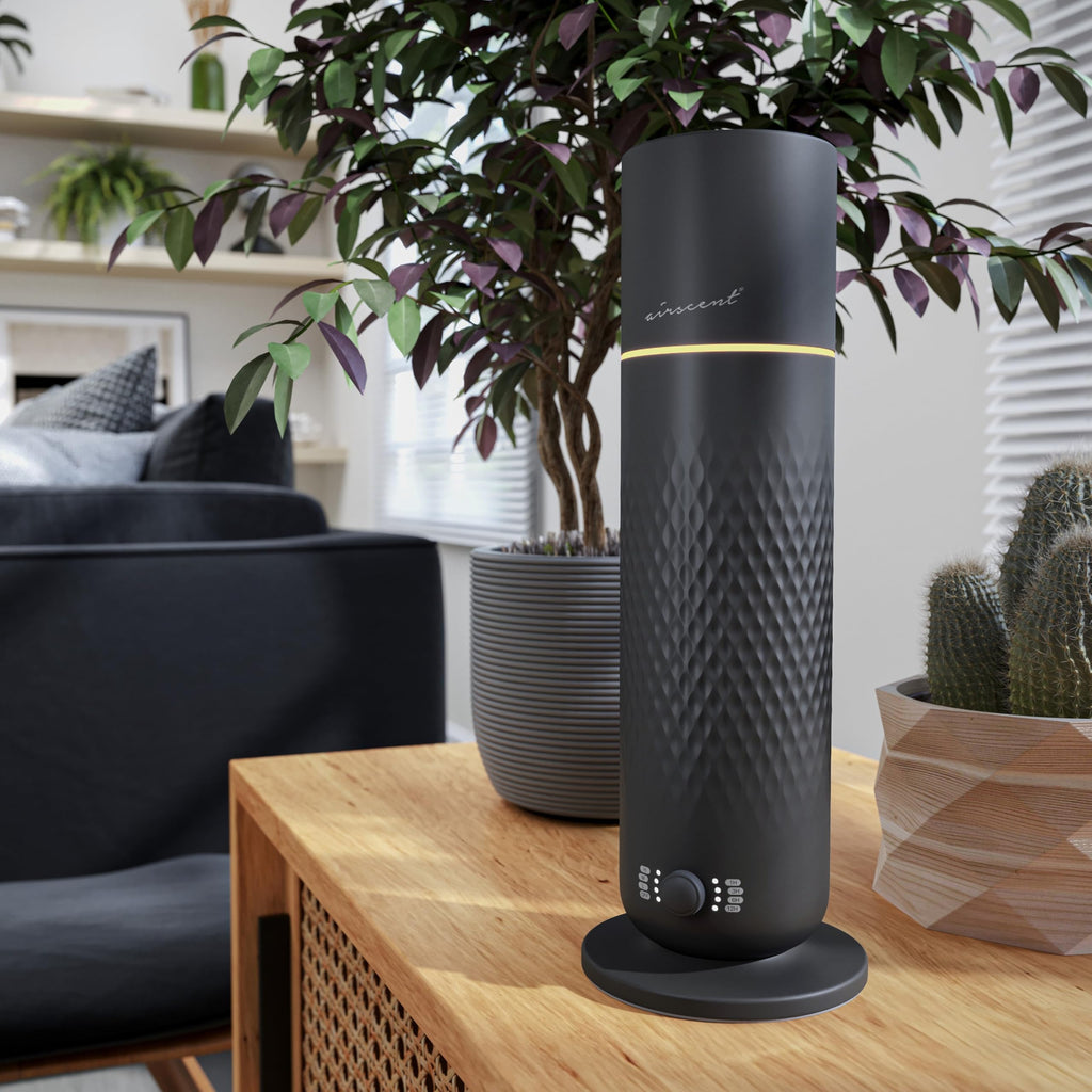 The AirScent Waterless Diffuser - Cold Air Scent Diffuser Oil Machine for Homes Offices Hotels and Spas - Aromatherapy Diffuser for Aesthetic Scenting - White - 4.05 Oz - Fragrance Oil Not Included