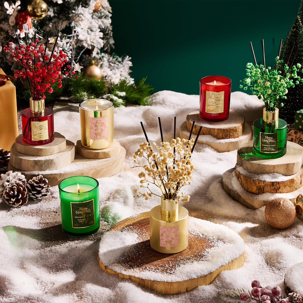 Airkeep Reed Diffuser Set,3.38 fl oz (100 ml) - Clean Linen Oil Diffusers with 8 Reed Sticks,Home Fragrance Reed Diffuser for Bathroom Shelf Decor